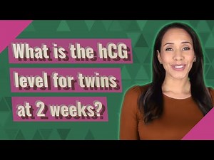 What is the hCG level for twins at 2 weeks?