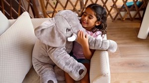 Ryttir 24 Inch Fuzzy Large Elephant Stuffed Animal, Soft Stuffed Elephants Plush Toy Newborn Gift, Funny Elephant Gifts for Baby Women Girls Boys