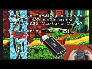 Can the Gameboy Advance HDMI Mod work with a Capture Card? ***Gameplay Review***