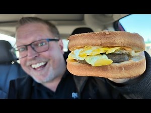 Hardee's Grilled Cheese Breakfast Sandwich With Sausage Review !