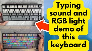 Watch Typing sound and RGB light demo for this keyboard on Amazon Live