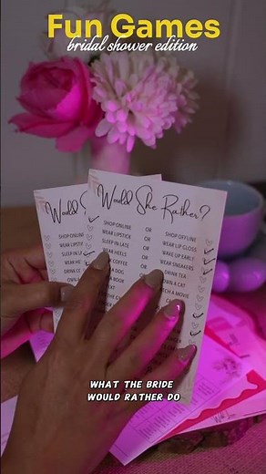 Best Bridal Shower Games | Easy Game Cards for Guests