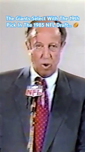 #shorts #giants #americanfootball - The Giants Select With The 19th Pick In The 1985 NFL Draft… 🏉
