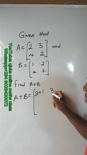 39K views · 838 reactions | Matrix addition Physics with Ojuks my backup page | Ojuks online maths class | Facebook