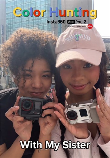 Color Hunting Challenge with Sister | Insta360 Ace Pro 2
