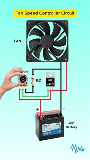 🔥 DIY Fan Speed Controller Circuit | Control Your Fan Like a Pro ⚡ #diyproject #fanspeed #diytech