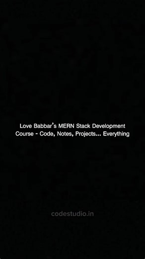 Sanjay Saharan on Instagram: "Full-stack developers aren’t made by watching random videos — they’re built with structured learning + real projects. This Love Babbar Bhaiya MERN Stack Development Course gives you everything in one place 👇 🔥 What’s inside: ✔️ Complete MERN stack code (MongoDB, Express, React, Node) ✔️ Clean handwritten notes for revision ✔️ Real-world projects to boost your resume ✔️ Interview-oriented concepts used in product companies Perfect for final-year stude