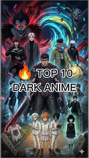 TOP 10 DARKEST ANIME OF ALL TIME💀 #animelist #anime