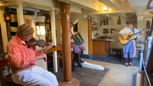 A sea shanty performed below Columbia’s decks at Disneyland. This is just so far removed from modern theme parks—no IP, merchandise, crowd control, spectacle—it almost doesn’t seem real. We flat out love it.