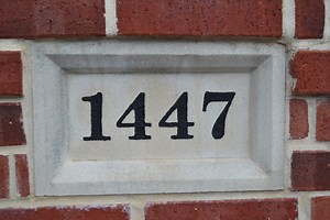How to Restore and Repaint a Cast Stone Address Plaque