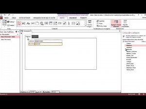 Como crear de pestañas (Formulario) en Access 2013
