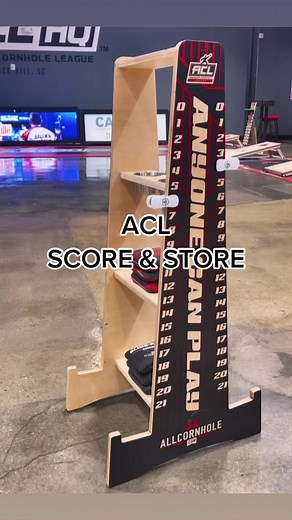 32K views · 139 reactions | Take your cornhole game to the next level. 料 The ACL Score & Store is the first all-in-one board & bag storage system with built-in cup holders, tablet slots, and scoreboard - perfect for the avid at-home cornhole player. Get yours now: iplayacl.co/score-and-store | American Cornhole League | Facebook