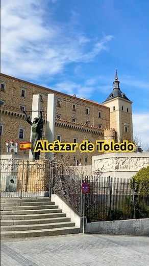 🇪🇸Alcázar of Toledo — The Fortress Above the City 🏰✨#spain #spaintravel #toledo #toledospain