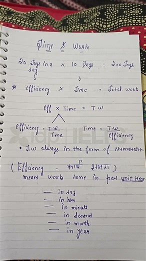 Time and work #quants