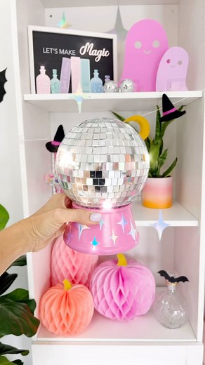 Kara Whitten - Kailo Chic | ✨🔮🪩This disco witch is loving my new disco crystal ball 🪩🔮✨ and it goes perfect with all the witchy garlands and decor from my Halloween... | Instagram