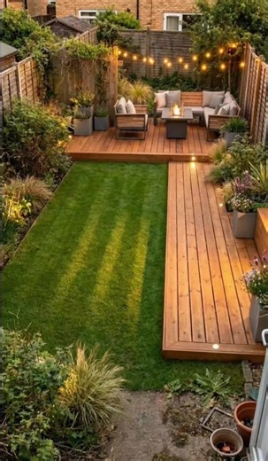 Wooden deck foundation starting