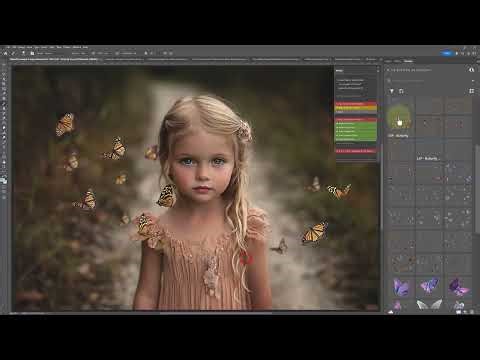 Butterfly Overlays in Photoshop: getting a realistic effect quickly with butterfly overlays