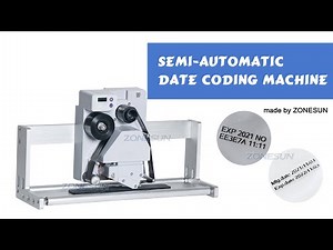 How to use ZS-QA24 Semi-automatic Date Coding Machine