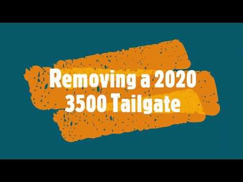 Update to Removing a 2020 3500 Silverado LTZ power Tailgate with 360 cameras