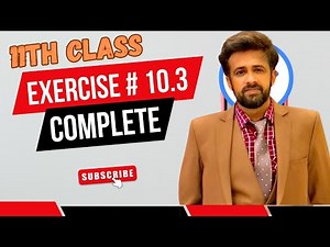 11th class math || 1st year math exercise 10.3 question 1 || Exercise 10.3 Complete