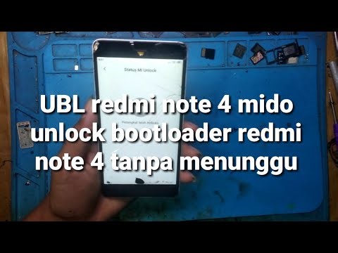 Unlock bootloader redmi note 4 mido||UBL redmi note 4 Snapdragon||ubl redmi note 4 tanpa menunggu