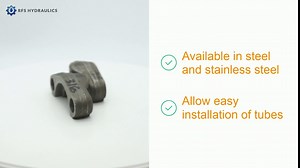 1/2" SAE Split Flange Halves Cut Type 6000 PSI Stainless Steel SS316 ISO 6162-2 Code 62