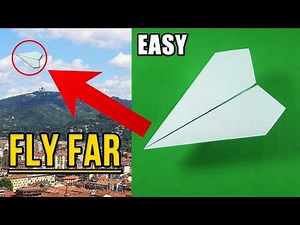 How To Make Paper Airplane EASY that Fly Far | Best Paper Airplane Tutorial