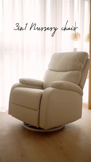 Nursery Rocker This swivel recliner gives you the ability to switch from gliding to reclining in a snap. It easily rotates 360° and rocks back and forth in a smooth motion. Price: MVR 7995/- Functions: swivel/Rocking/Recline 🚚 Free delivery and assembling Lease it via MIB, MFLC, BMLeasypay and POLCO Available for instant purchase, visit our outlets in Male and Hulhumalé, To order online DM us or contact on our hotline 7788290. #highendfurniture #maldives #affordableluxury #nurserychair #rocker 