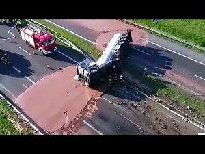 Tanker Full of Chocolate Spills All Over Highway