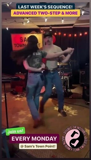 Advanced Honky-Tonk Two-Step / Swing Dance Sequence | Every Monday @ Sam's Town Point in Austin, TX