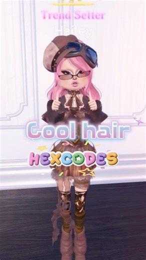 Hair HEXCODES for u!!!#roblox #dresstoimpress #dti
