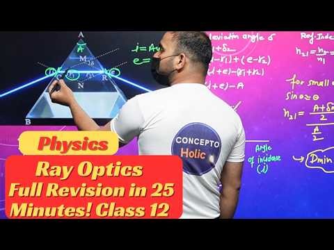 Ray Optics Full Revision in 25 Minutes! ⚡ | Class 12 Physics | Pankaj Chaudhary