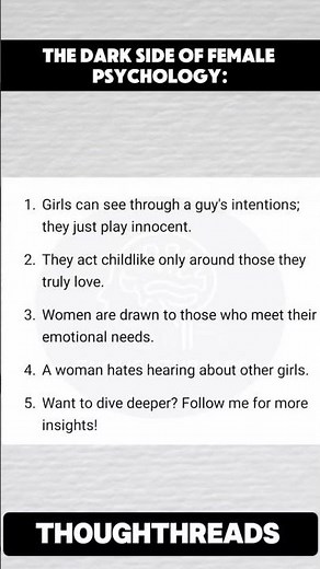 Dark Side of Female Psychology! #psychology #facts #shorts