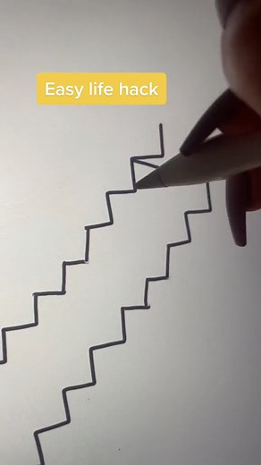 20K views · 241 reactions | Life Hack to Drawing Stairs #LifeHack #tutorials #arttutorial #howto #tutorial #hacks #easylifehacks #howtodraw #reelsfb #art #drawing | CrescentArts | Facebook