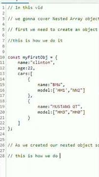 Javascript Nested Array Objects | Accessing Nested Array objects | Array method ()|#shorts #js