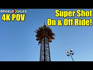 Super Shot Drop Tower In 4K | On & Off Ride | Virginia State Fair 2019