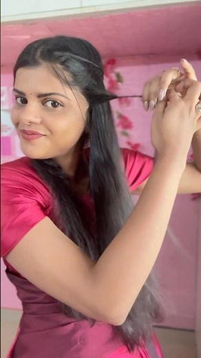 Simple and Easy 5Min Hairstyle‼️For Dresses😍 | Watch till the end 😅 #shorts #jennishacks #ytshorts