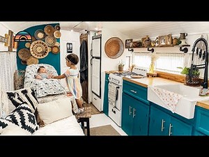 Young Parents & Their DIY School Bus Conversion Tiny House - Raising A Family On The Road