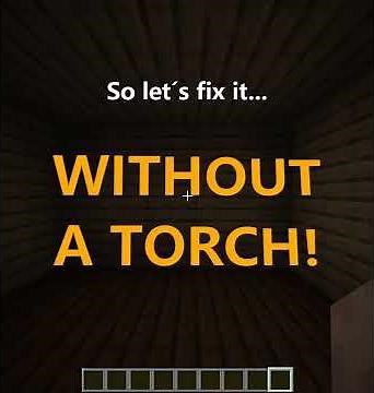 How to light a room without torch in Minecraft (and of course without beacon and glowstone too :) )