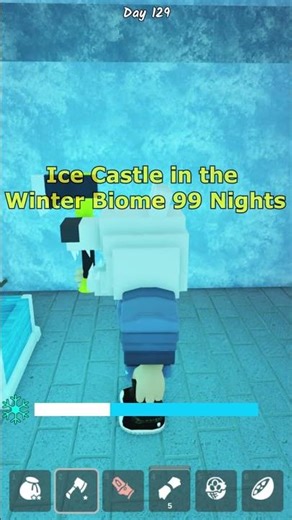 Ice Castle in the Winter Biome 99 Nights 2