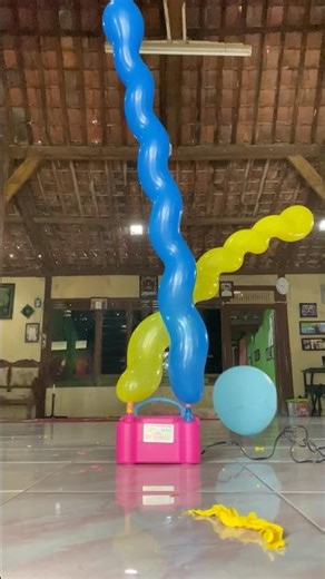 Yellow vs Blue ~ Snake balloon🐍