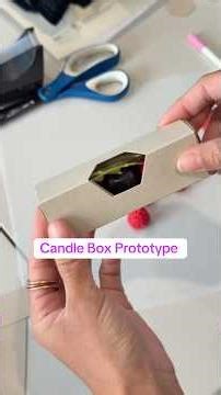 Packaging As A Presentation - Packaging Prototype for Small Candles #smallbusiness