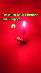 9v Auto RGB Flasher for Project 😱 DIY Light Project #diy #shorts #light