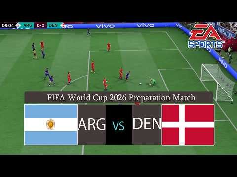 FIFA World Cup 26 | Argentina vs Denmark | Preparation Football on June 13, 2026 | FC26 Gameplay