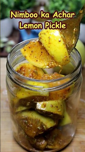 Nimboo Ka Achar Recipe | Instant Lemon Pickle | Easy Nimbu Achar