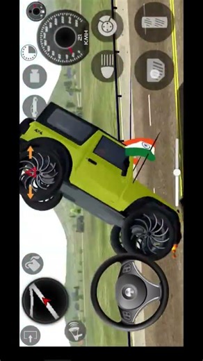 Mahindra Thar lover Jay Veeru song Indian karya simulator 3D game Red Mahindra Thar modified game
