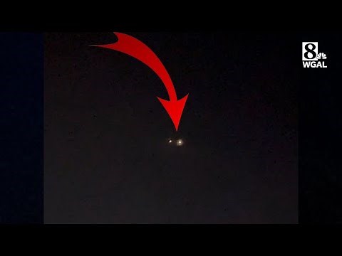What were those lights in the sky last night?
