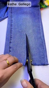 1M views · 9.4K reactions | Si le quieres dar una nueva apariencia a tus pantalones mira esta manera tan fácil, bonita y rápida de hacer.  #confeccion #costura #diseño #tutorial | Kathe Gallego | Facebook