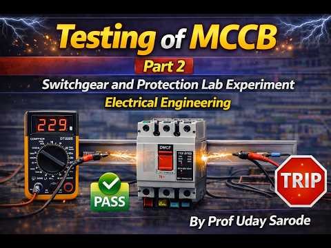 Testing of MCCB | Part 2 | Switchgear and Protection Lab Experiment | Electrical Engineering