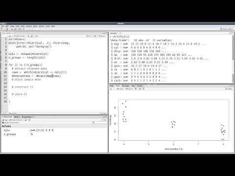 Constructing and plotting confidence intervals for means in R